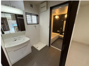 八尾市福万寺町南、中古一戸建ての洗面画像です