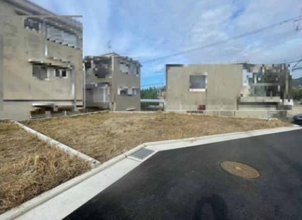 八尾市黒谷、土地の外観画像です