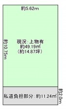 八尾市南植松町、土地の間取り画像です