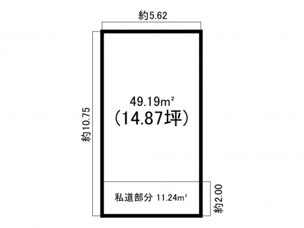 八尾市南植松町、土地の間取り画像です