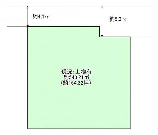 八尾市天王寺屋、土地の間取り画像です