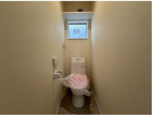 八尾市南亀井町、新築一戸建てのトイレ画像です