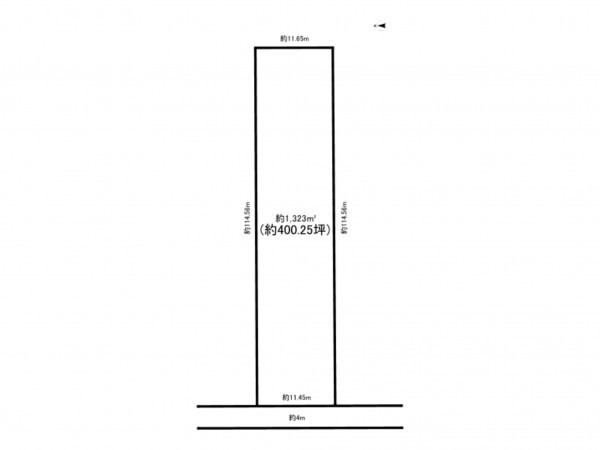 八尾市福万寺町南、土地の間取り画像です