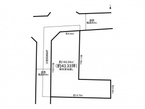 八尾市西山本町、土地の間取り画像です
