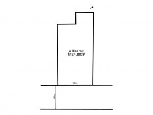 八尾市緑ヶ丘、土地の間取り画像です