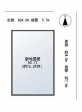 八尾市福万寺町北、中古一戸建ての間取り画像です