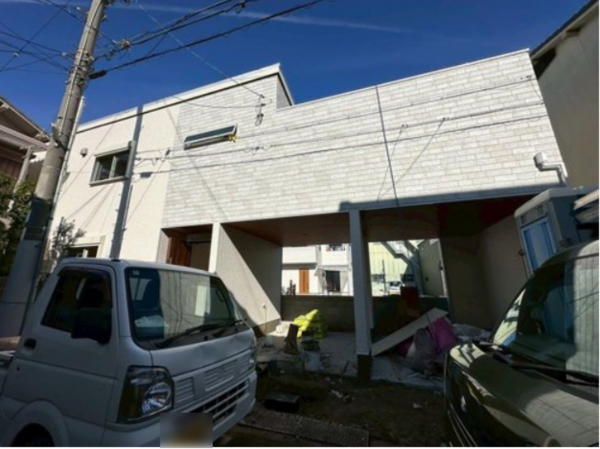 八尾市南亀井町、新築一戸建ての外観画像です