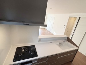 八尾市渋川町、新築一戸建てのキッチン画像です