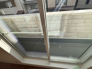 八尾市渋川町、新築一戸建てのバルコニー画像です