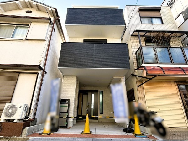 八尾市東弓削、新築一戸建ての外観画像です