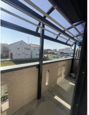 八尾市、中古一戸建てのバルコニー画像です
