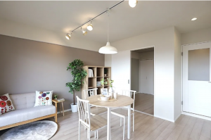 八尾市永畑町、マンションの居間画像です