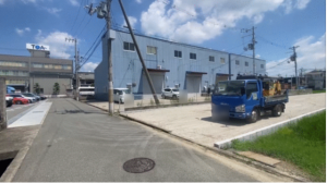 八尾市太田新町、土地の前面道路を含む現地写真画像です