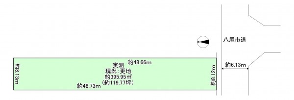 八尾市太田新町、土地の間取り画像です