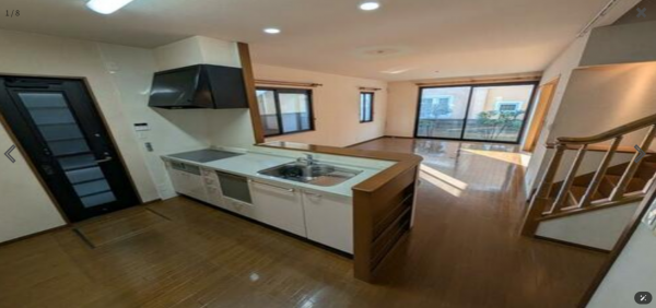 八尾市山本町南、中古一戸建てのキッチン画像です