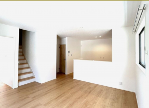 八尾市山城町、新築一戸建ての居間画像です