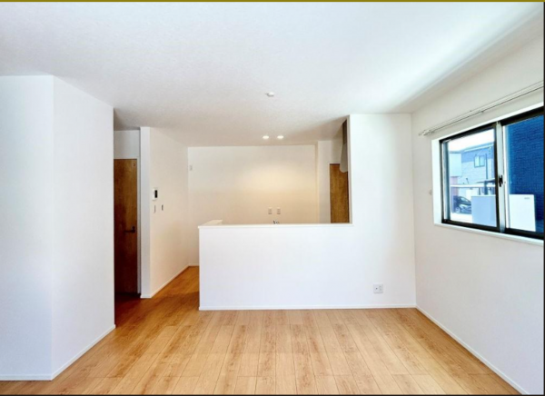 八尾市山城町、新築一戸建ての居間画像です