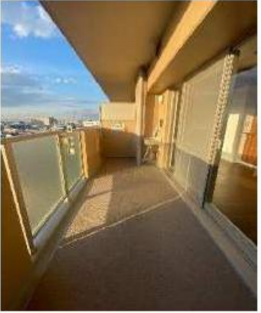 八尾市安中町、マンションのバルコニー画像です