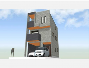 八尾市山本町南、土地の完成予想図（外観）画像です