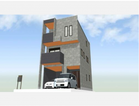 八尾市山本町南、土地の完成予想図（外観）画像です