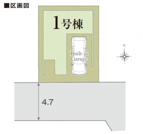 八尾市上尾町、新築一戸建ての間取り画像です