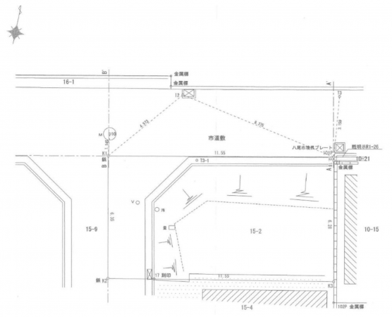 八尾市東山本新町、土地の間取り画像です