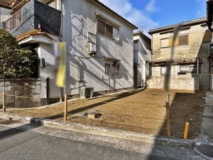 八尾市久宝園、土地の外観画像です