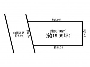 八尾市久宝園、土地の間取り画像です