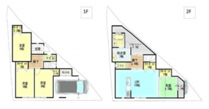 八尾市末広町、土地の建築プラン例画像です