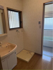 八尾市弓削町南、中古一戸建ての洗面画像です