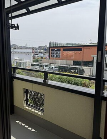 八尾市弓削町南、中古一戸建てのバルコニー画像です