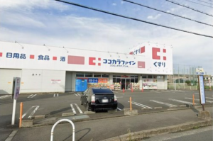 八尾市小畑町、中古一戸建てのドラッグストア画像です