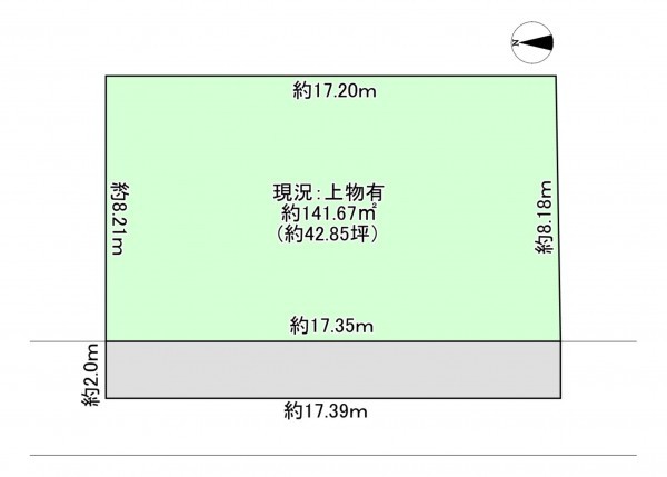 八尾市山本町南、土地の間取り画像です