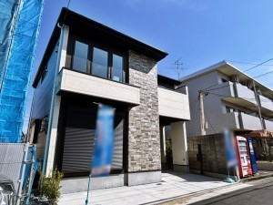 八尾市安中町、新築一戸建ての外観画像です