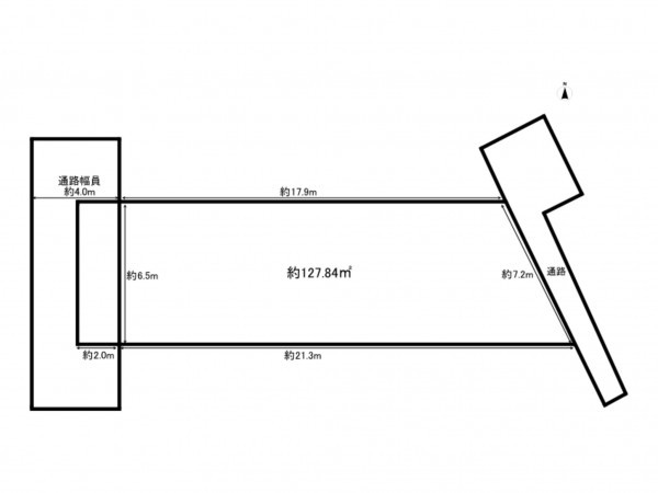 八尾市緑ヶ丘、土地の間取り画像です