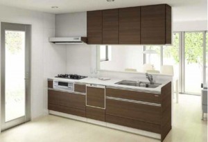 八尾市黒谷、土地のキッチン画像です