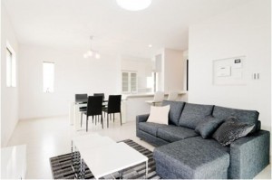 八尾市黒谷、土地の居間画像です