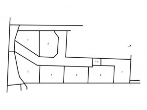 八尾市黒谷、土地の間取り画像です
