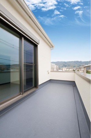 八尾市黒谷、土地のバルコニー画像です