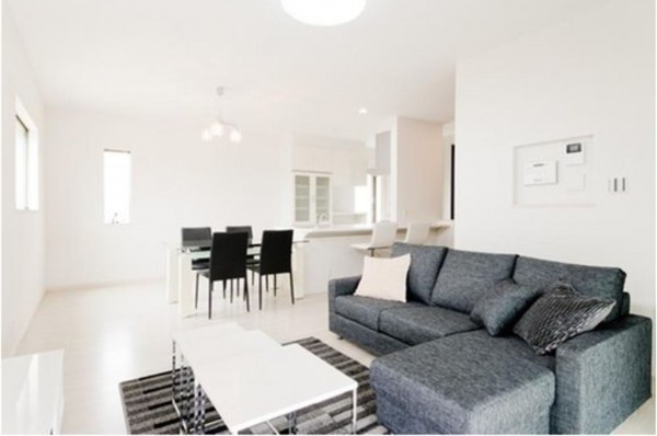 八尾市黒谷、土地の居間画像です