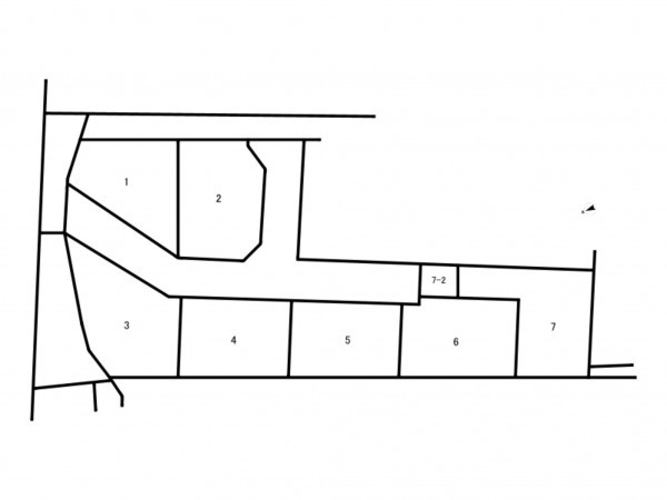 八尾市黒谷、土地の間取り画像です