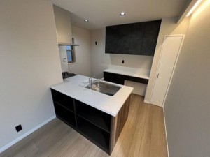 八尾市長池町、新築一戸建てのキッチン画像です