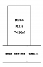 八尾市小畑町、土地の間取り画像です