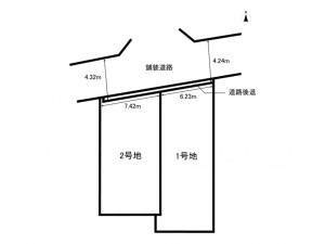 八尾市堤町、土地の間取り画像です