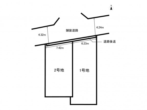八尾市堤町、土地の間取り画像です