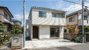 八尾市久宝園、新築一戸建ての外観画像です