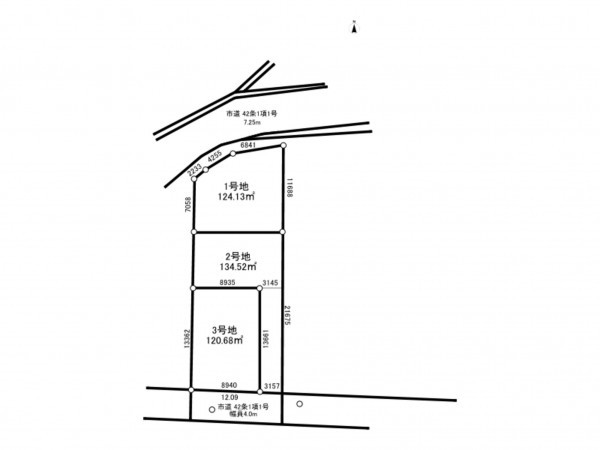 八尾市、土地の間取り画像です
