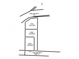 八尾市、土地の間取り画像です
