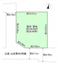 八尾市山本町南、土地の間取り画像です