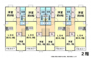 八尾市天王寺屋、中古一戸建ての間取り画像です